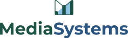 Logo colorido Media Systems